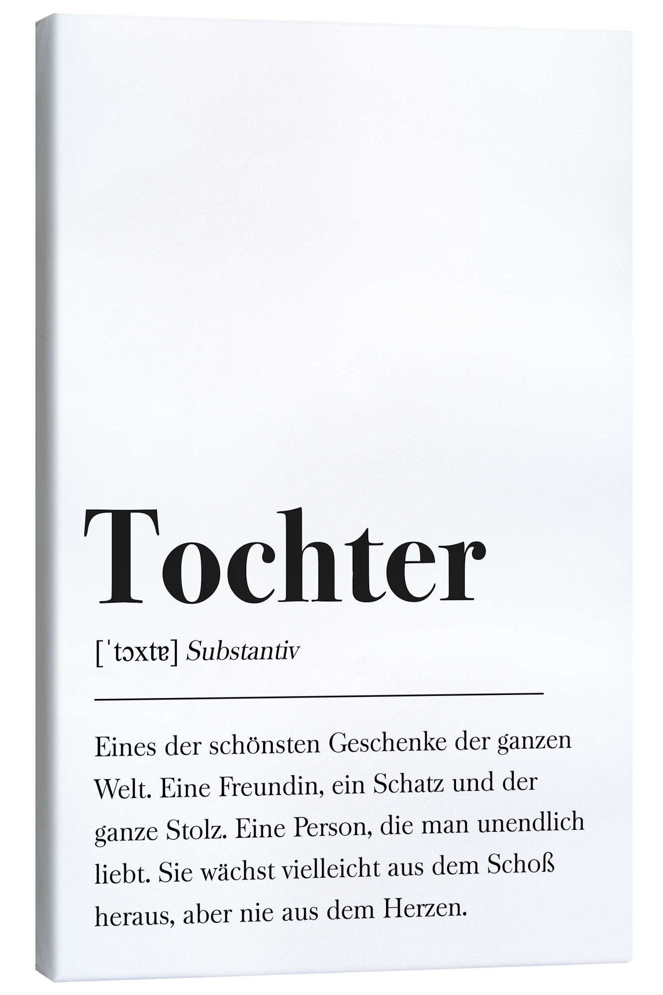 Posterlounge Wandbild Tochter Definition, aemmi, erhältlich als Poster, Leinwandbild, Wandsticker oder Acrylglasbild