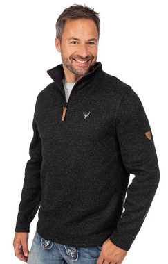 OS-Trachten Strickpullover Wanderpullover ATTLESEE anthrazit