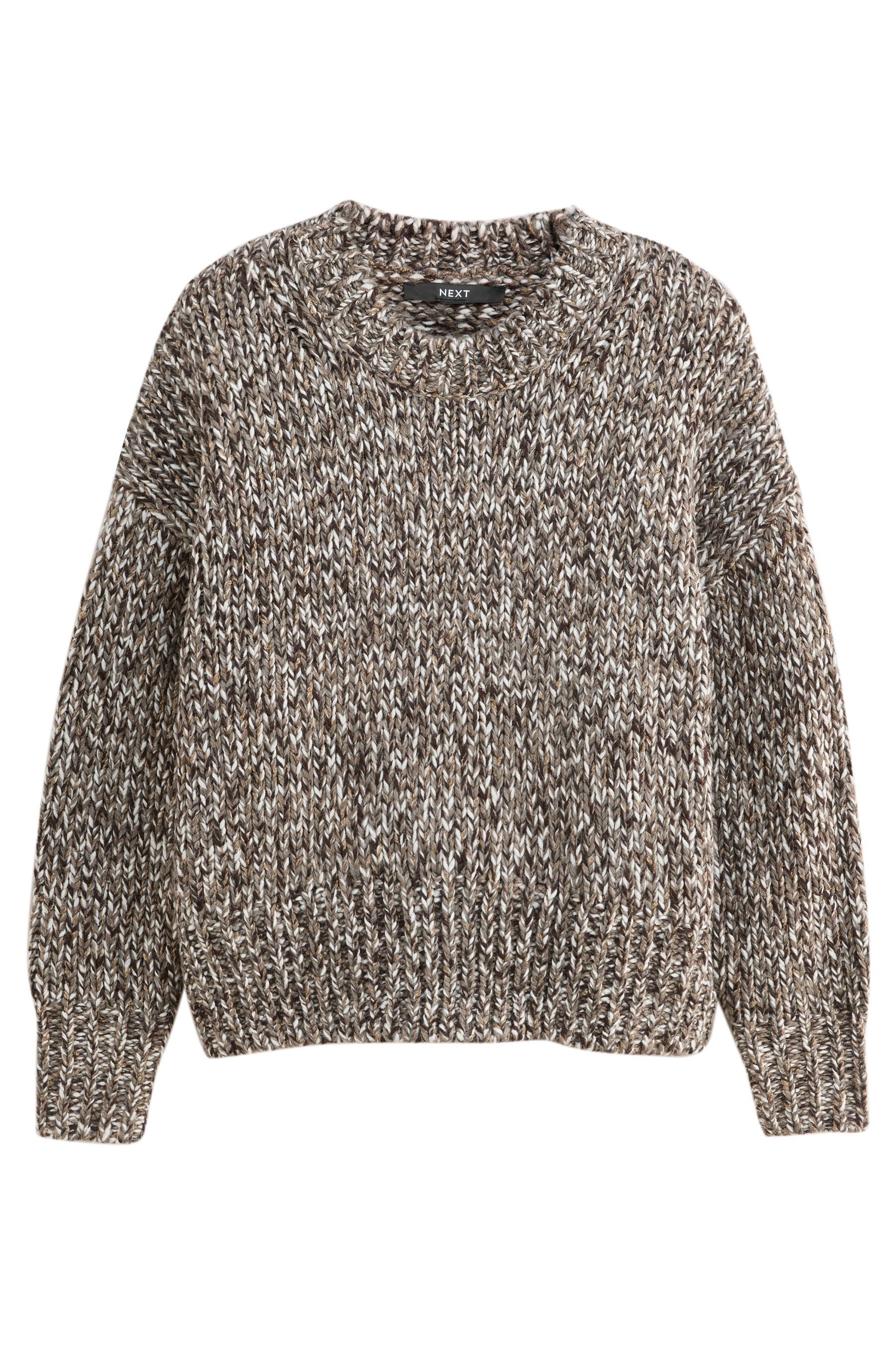 Next Rundhalspullover Rundhals-Strickpullover mit Drehdetail (1-tlg) günstig online kaufen