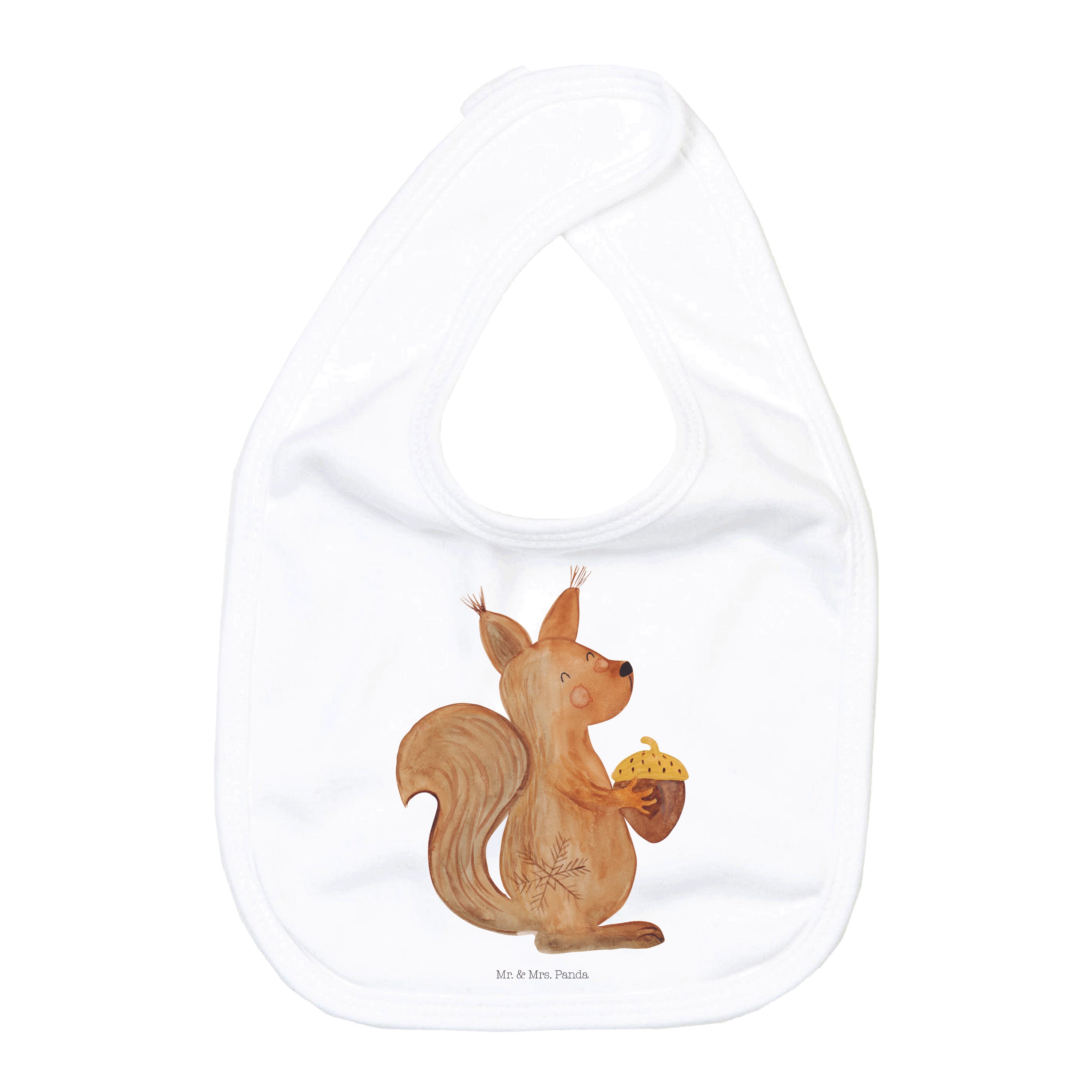 Tragetuch Eichhörnchen Weihnachtszeit - Weiß - Geschenk, Geschenkidee für Babyp