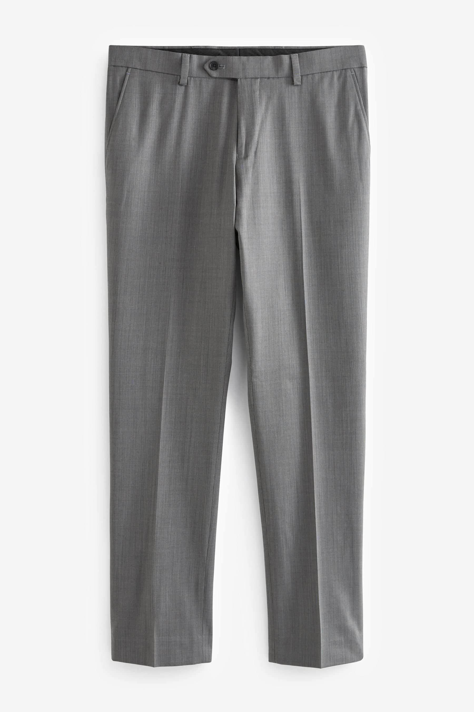 Next Anzughose Slim-Fit-Hose aus Wollgemisch (1-tlg) Grey