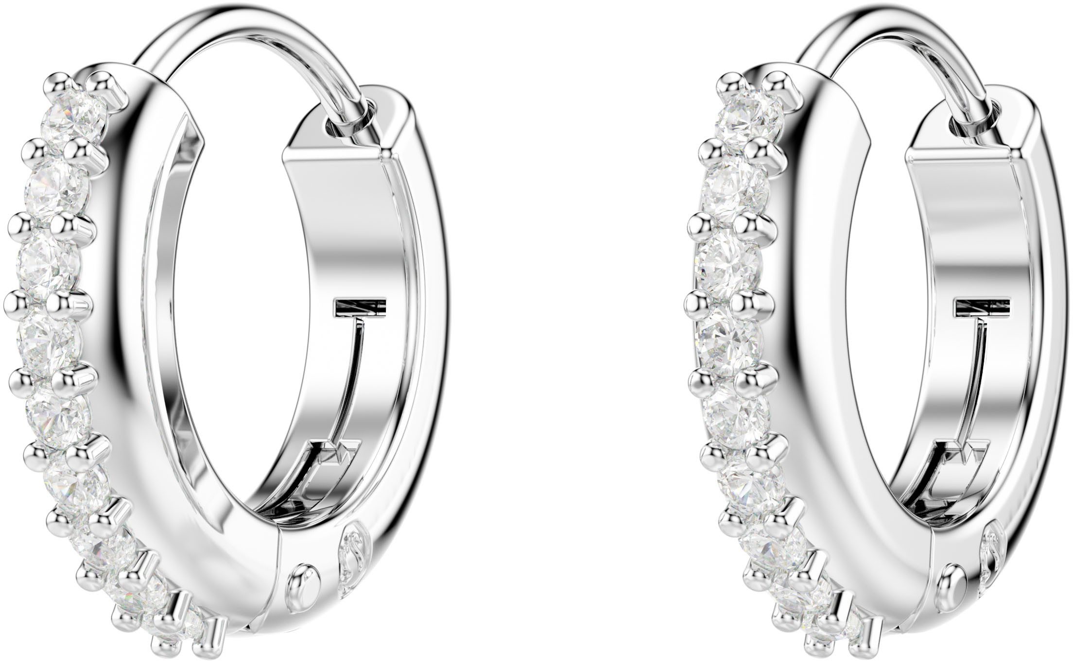 Swarovski Paar Creolen Schmuck Geschenk Matrix Ohrringe, mit Swarovski® Zirkonia (synth)