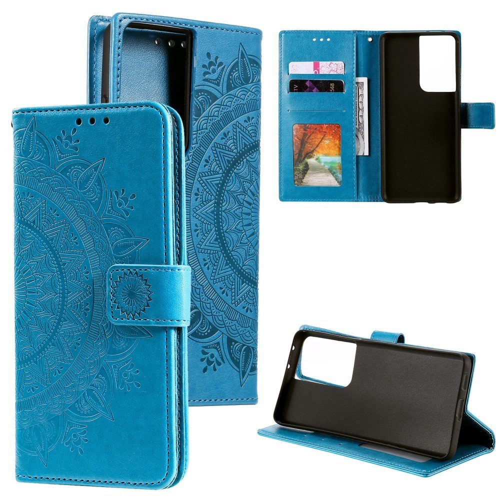 - Handytasche mit Kartenfach S20 Ultra Cover Handy Hülle klappbar Motiv Mandala Grau CoverKingz Handyhülle für Samsung Galaxy S20 Ultra 6,9 Zoll