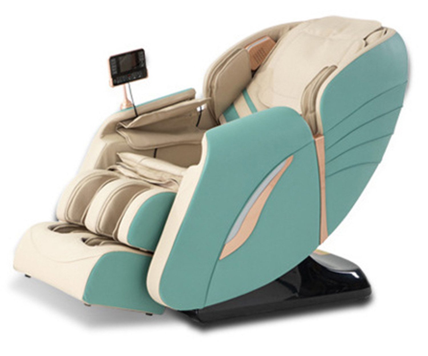 Salottini Massagesessel Designer 2D Massagesessel Sessel Modell Sion grün (1-St), Licht