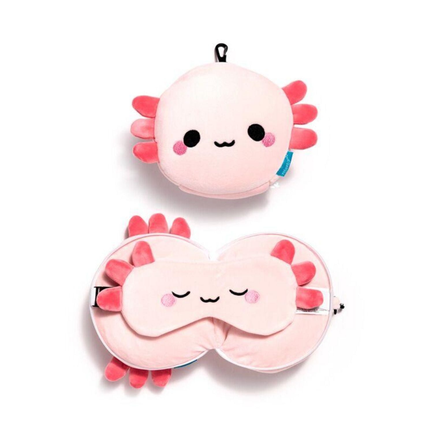 Triton-X Reisekissen Relaxeazzz Adoramals Maddie der Axolotl Reisekissen & Schlafmaske