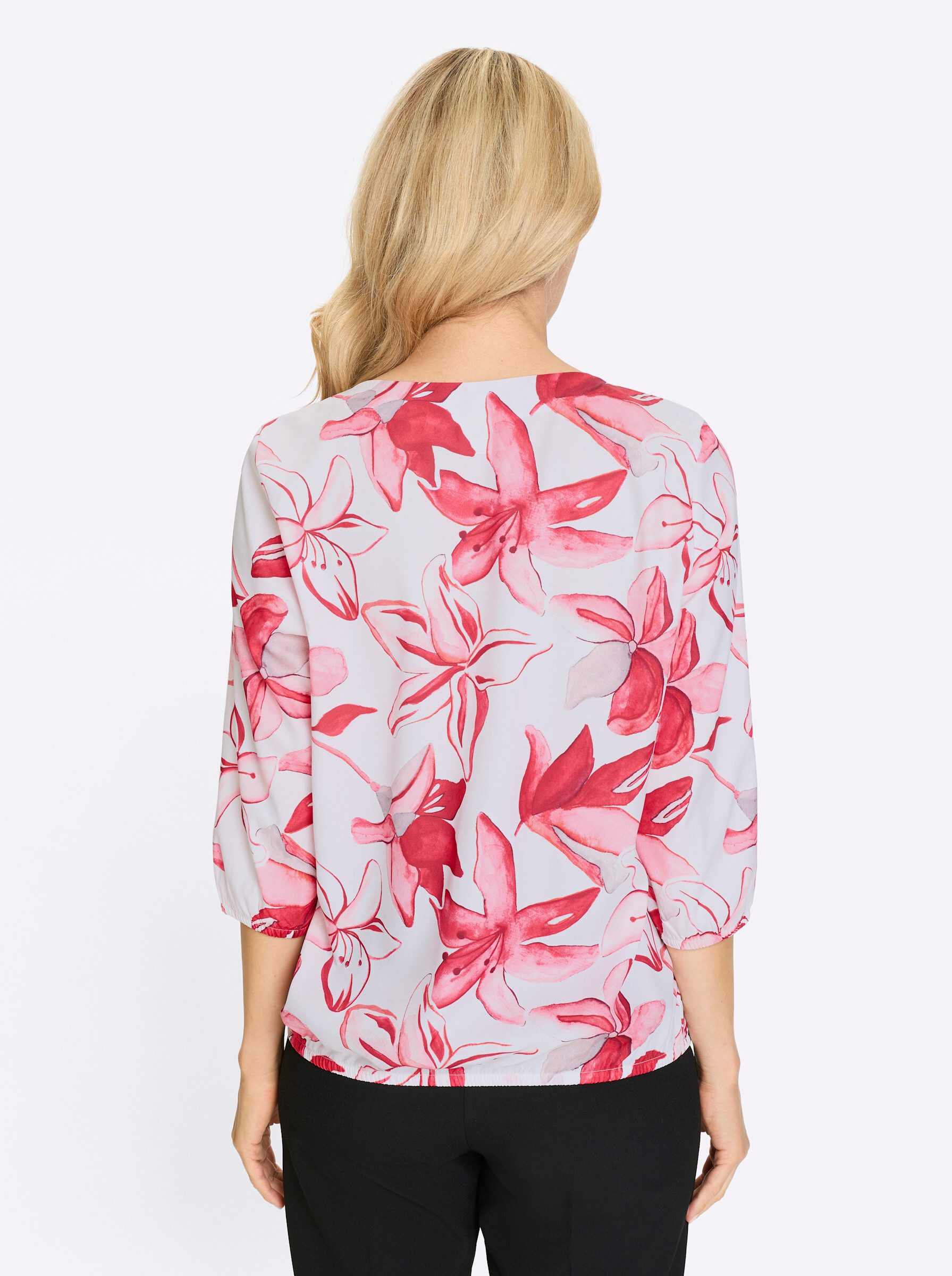 Sieh an! Klassische Bluse Schlupfbluse 3/4-Arm günstig online kaufen