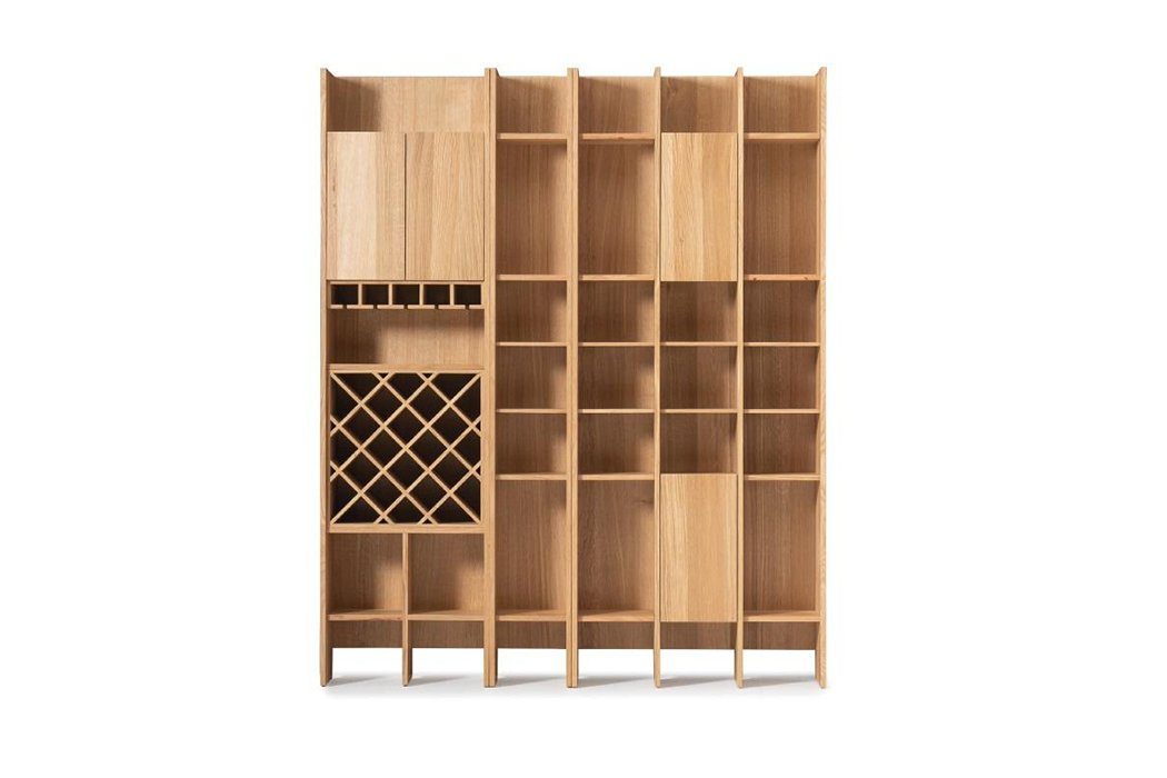 neu braun Modern Luxus Wohnzimmer Garnitur Wohnwand, Stil Wonwand Holz Luxus JVmoebel