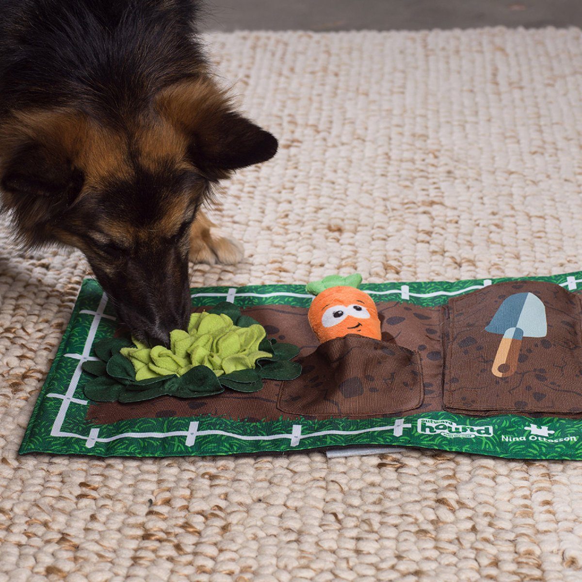 Nina Ottosson Tier-Intelligenzspielzeug Schnüffelmatte Activity Matz Garden Game