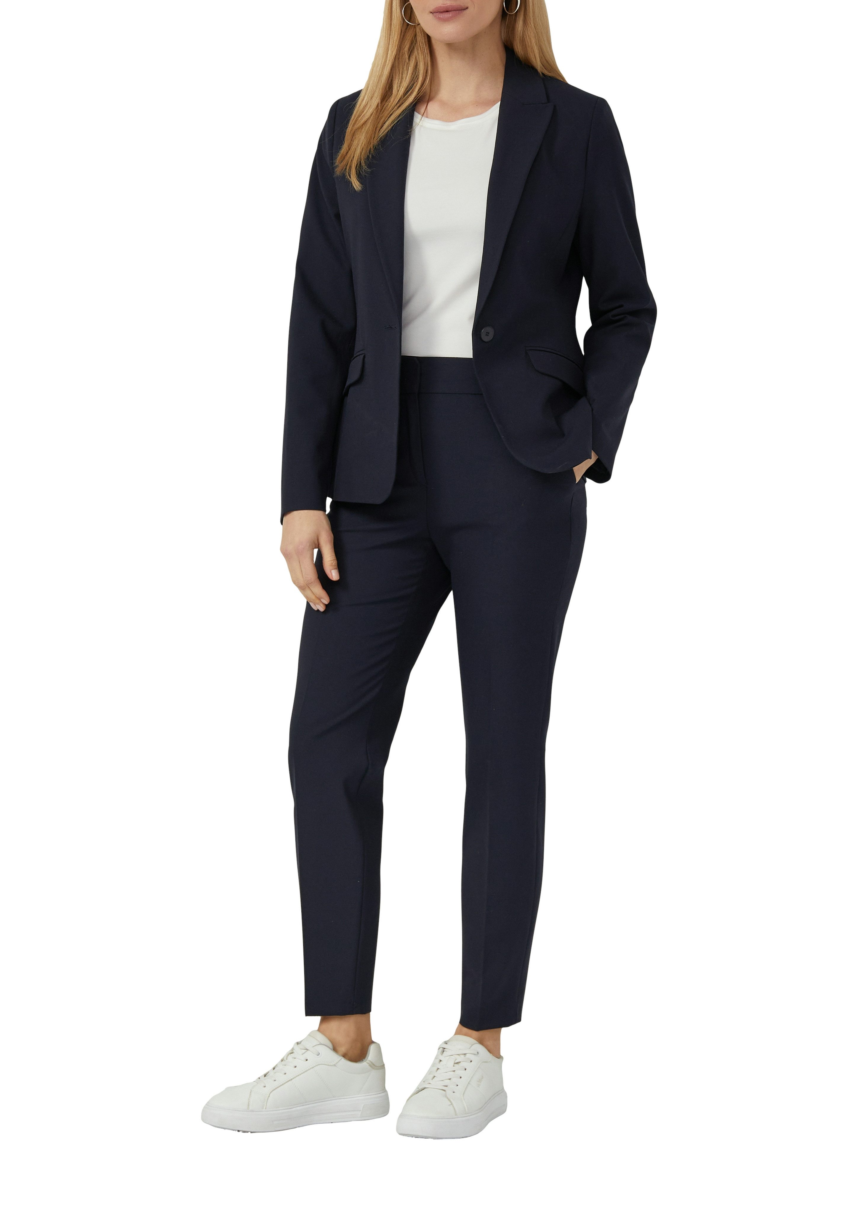 s.Oliver BLACK LABEL Stoffhose mit schmalem Bein, Viskose-Stretch günstig online kaufen