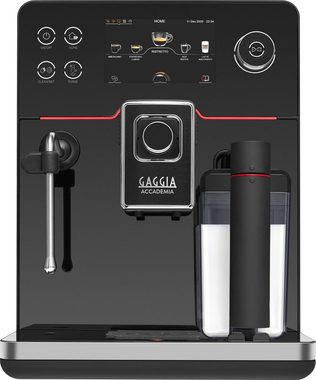 Gaggia Kaffeevollautomat Accademia, hochwertige schwarze Glasfront