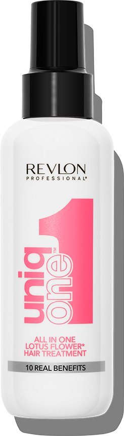 REVLON PROFESSIONAL Leave-in Pflege Uniqone All In One Lotus Hair Treatment  150ml, Spendet Feuchtikeit und Glanz und reduziert Haarbruch