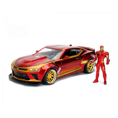 JADA Spielzeug-Auto Marvel - The Avengers - Iron Man & 2016 Chevy Camaro SS