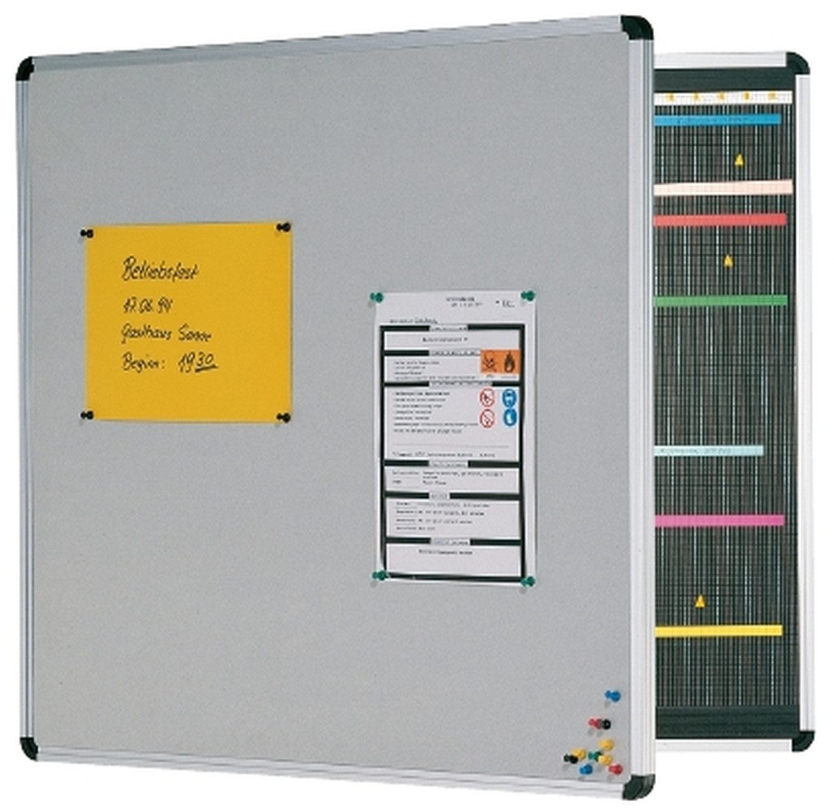 Ultradex Wandtafel Doppeltafel Planrecord 2xB860xH620mm mit 2x48 Steckbahnen