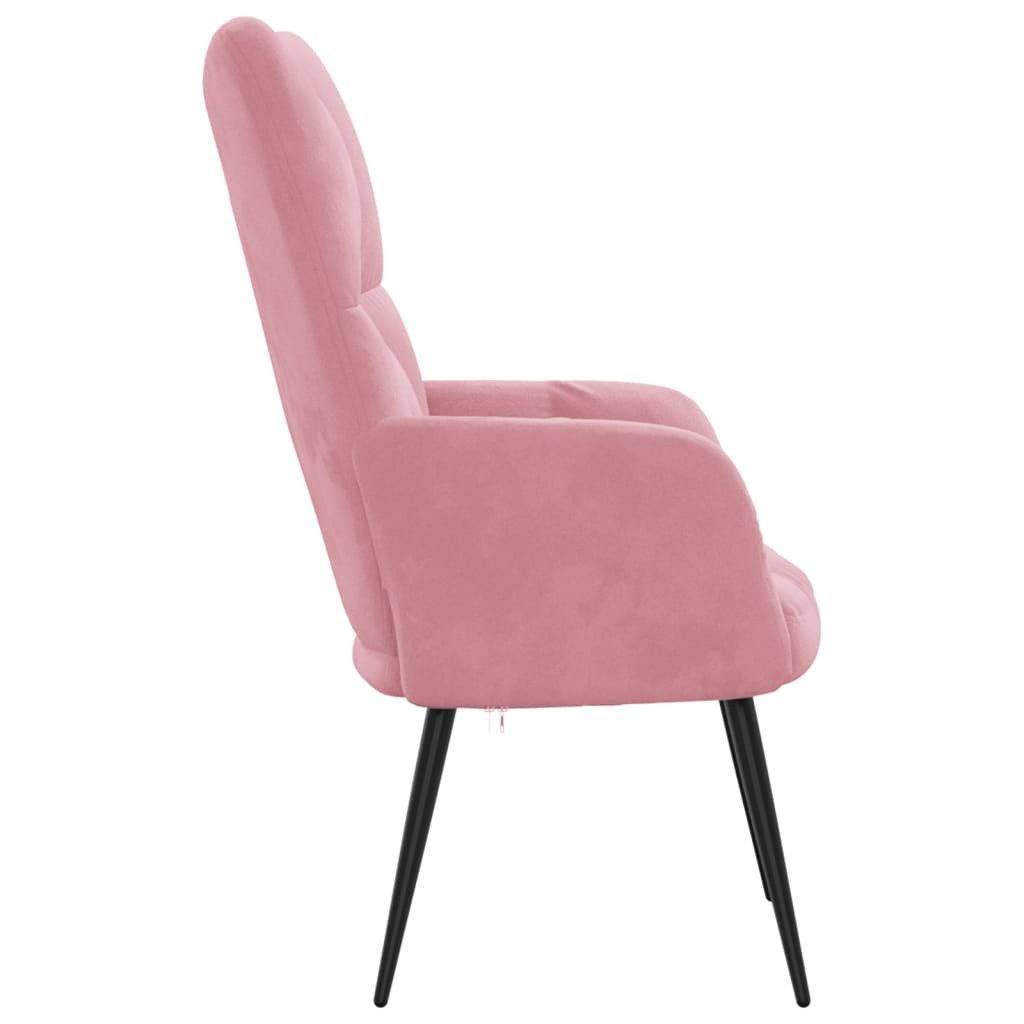 vidaXL Relaxsessel, Sessel Rosa Samt