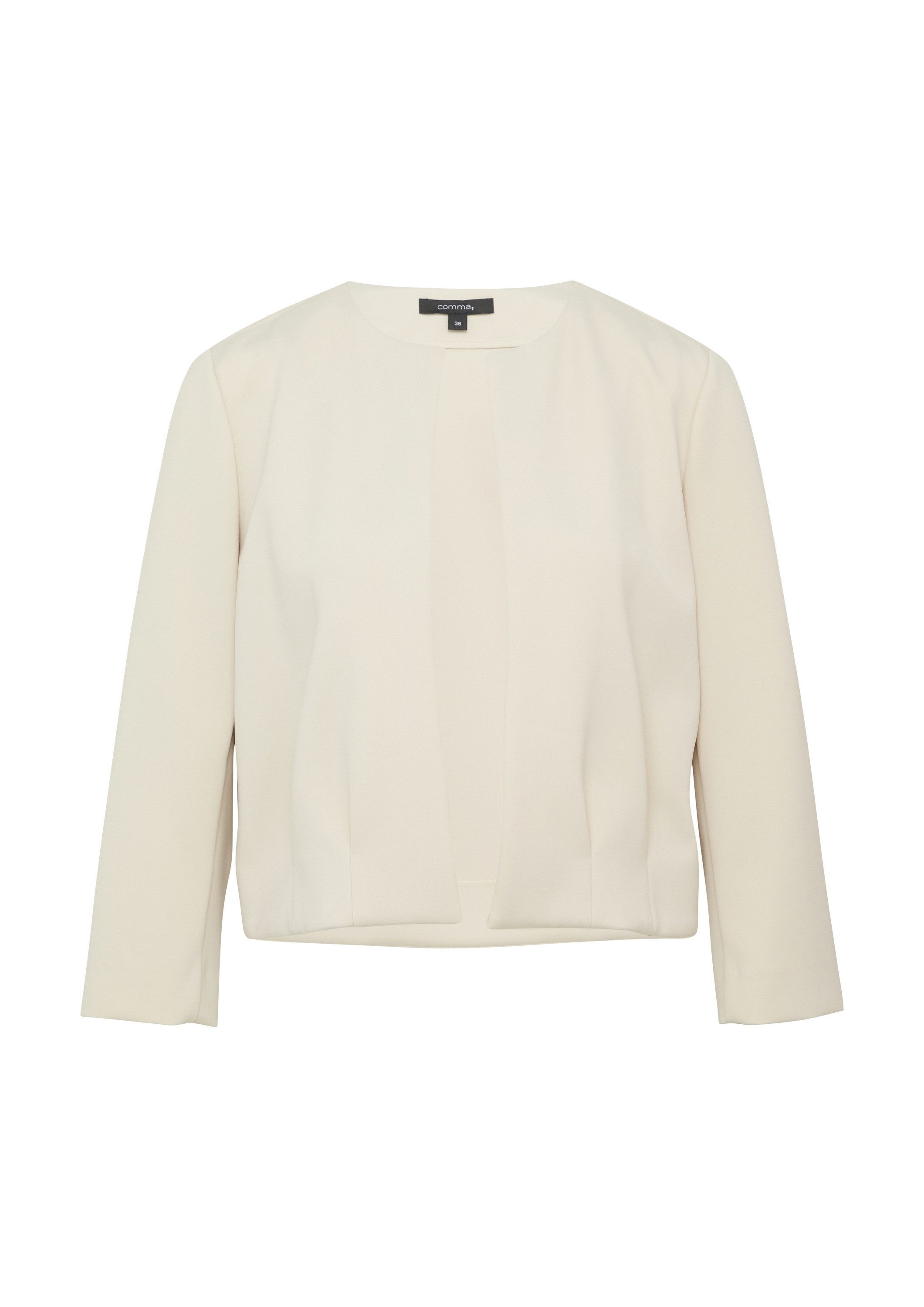 comma Funktionsjacke Indoor-Jacke Offene Scuba-Jacke im Boxy Fit günstig online kaufen