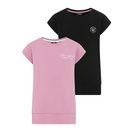 H.I.S T-Shirt 2er Packung Shirts mit modischen Bund für Mädchen (Packung, 2-tlg., 2) Für TEENS. Shirts mit unterschiedlichen Drucke