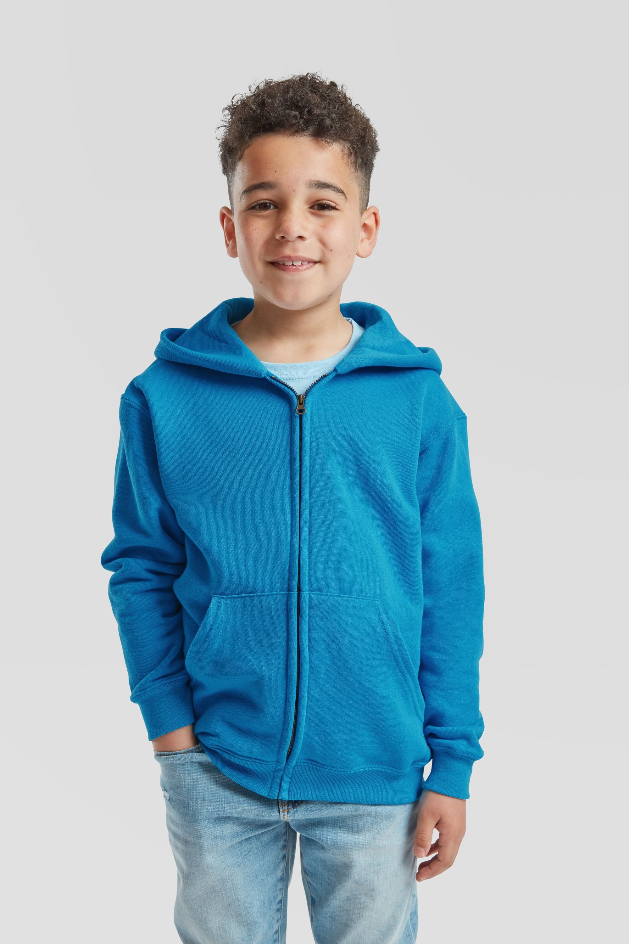 Fruit of the Loom Sweatjacke Classic Hooded Sweat Jacket Kids – Bild 3 von 5