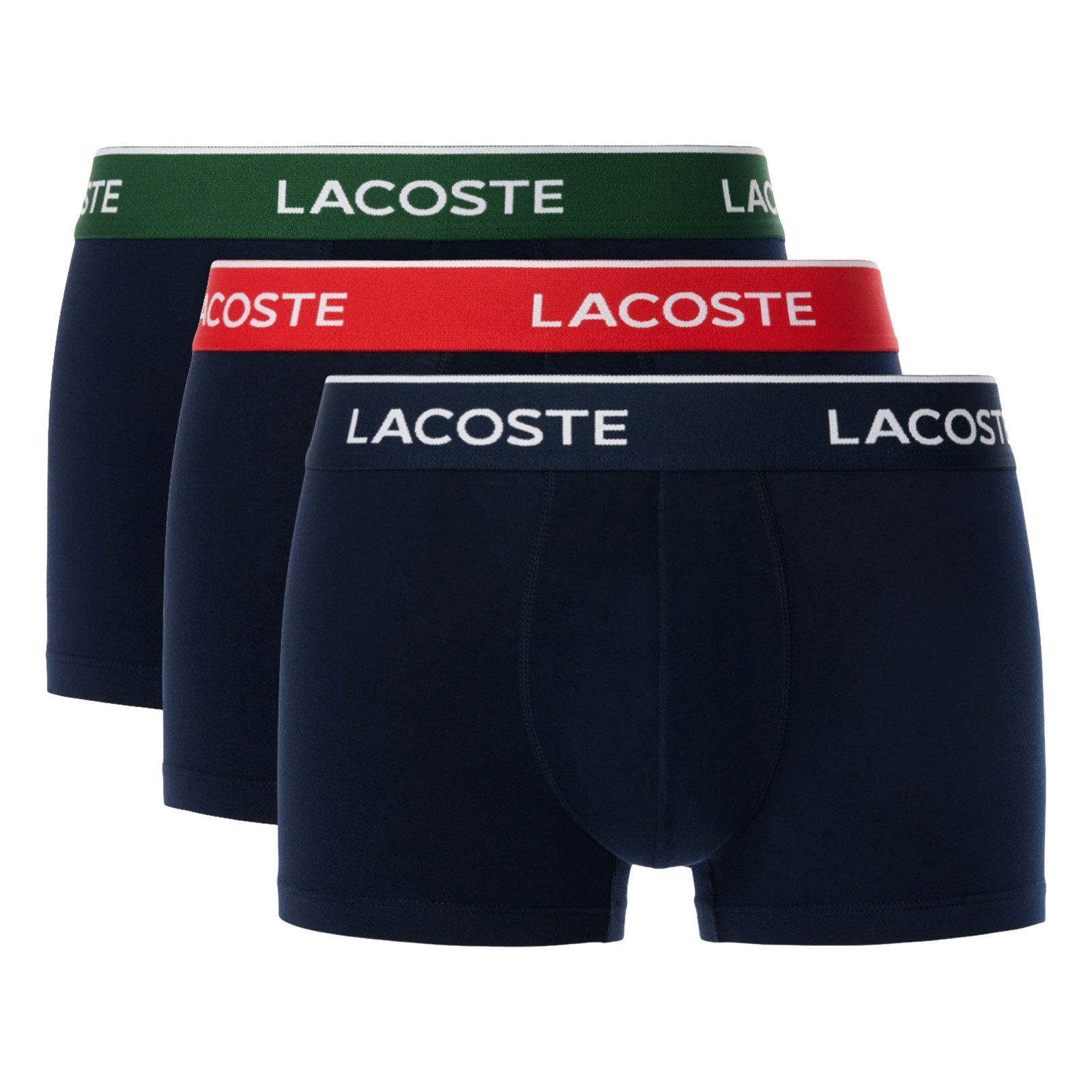 Lacoste Trunk Cotton Stretch Trunks (3-St., 3er Pack) mit Markenschriftzug am Bund