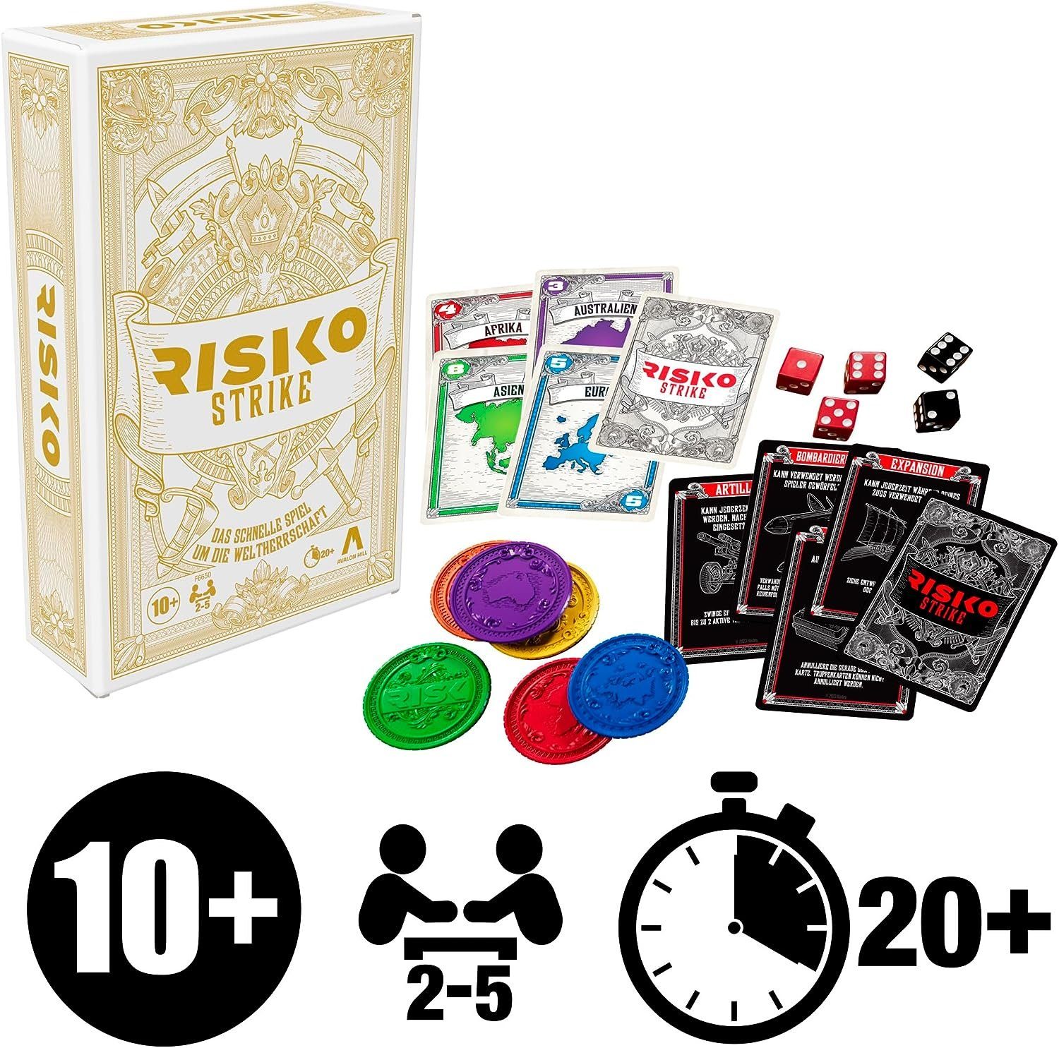 Hasbro Spiel Risiko Strike, Kartenspiel, deutsche Version