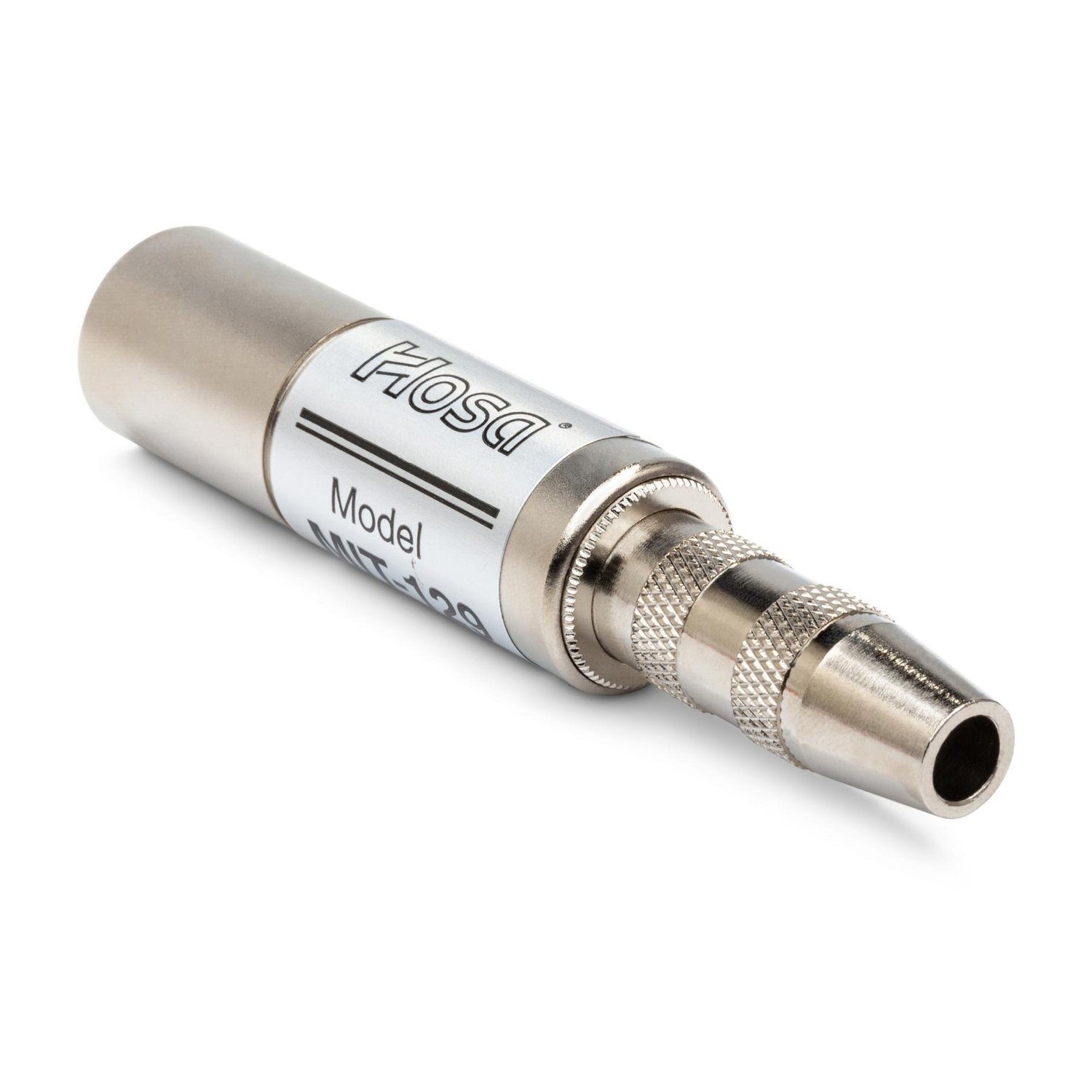 Hosa Audio Hosa MIT-129 Impedanz-Transformator Audio-Adapter 6,35mm Klinke zu XLR3M, Ermöglicht Anschluss von Hi-Z Instrumenten an Mikrofonanschluss