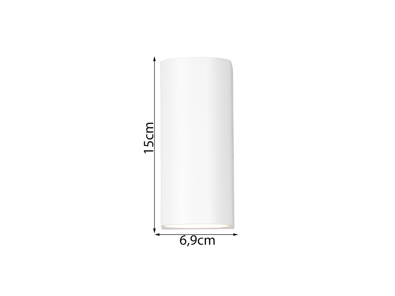 TRIO Leuchten LED Außen-Wandleuchte up and Down Aluminium Weiß, Höhe 15cm, LED wechselbar, warmweiß, Wand Außenleuchte, Fassadenbeleuchtung Hauswand Haustür mit GU10 LED