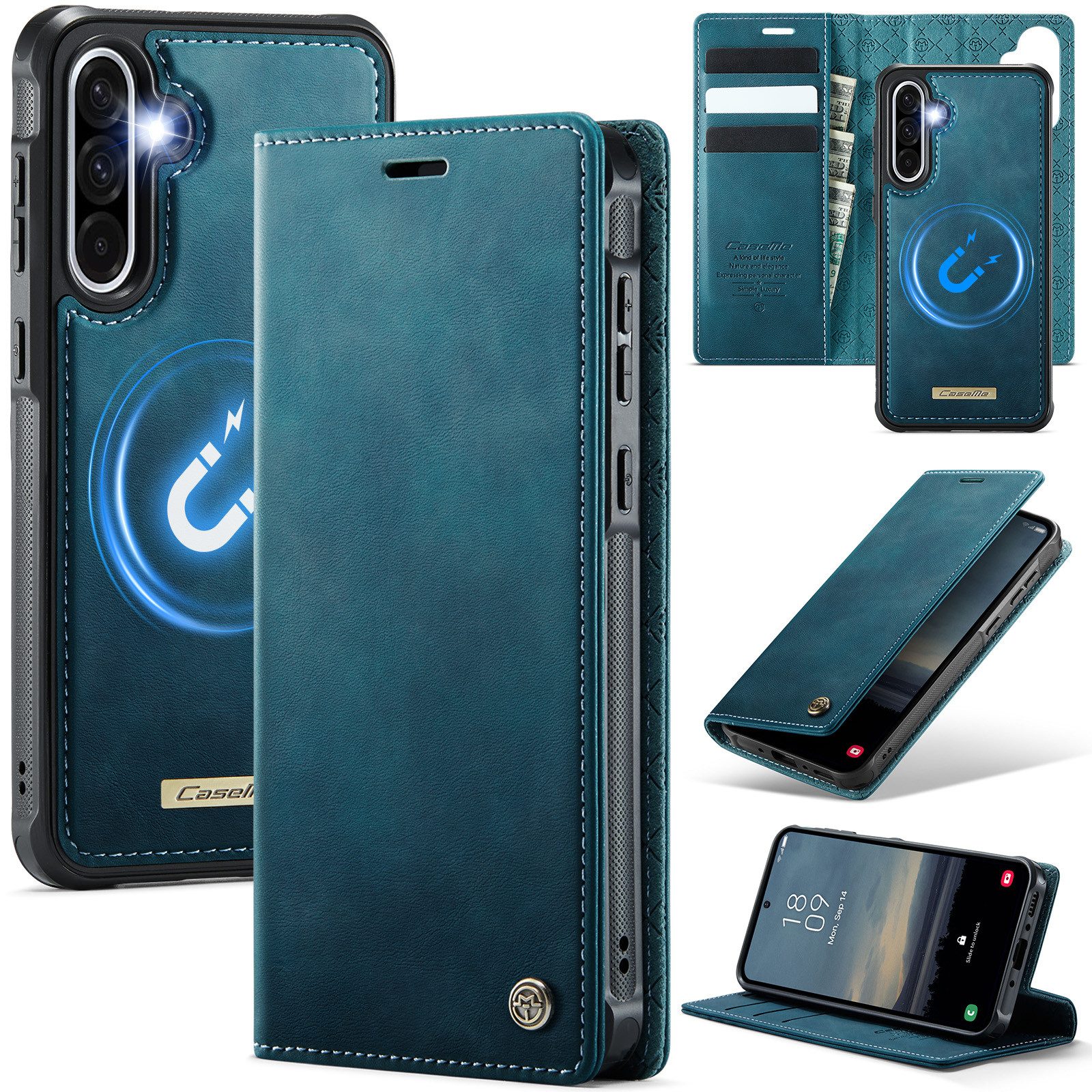 Mycotech Handyhülle Handyhülle für Samsung C49 2in1 Samsung Galaxy A56 5G Türkis