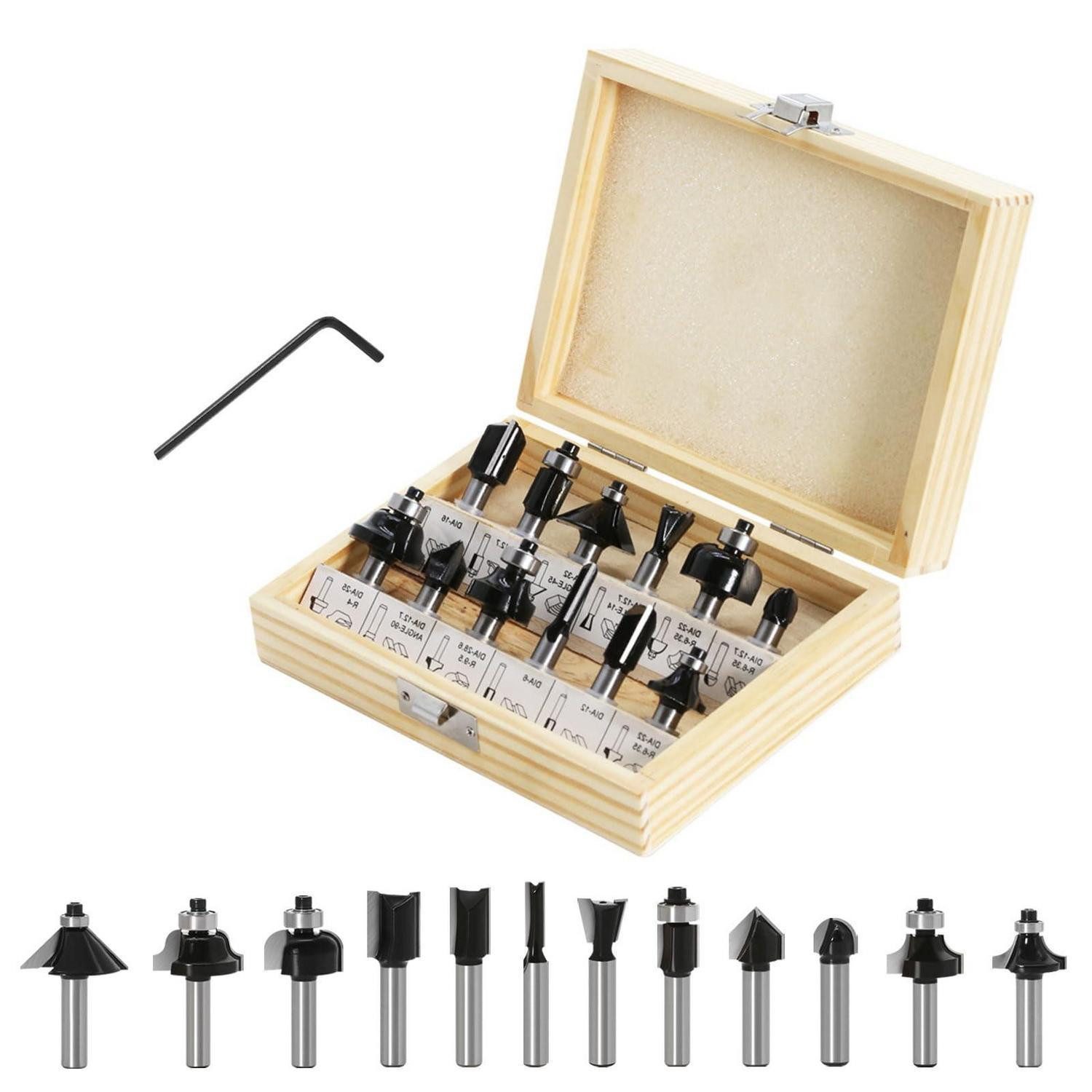 LuxusKollektion Fräser-Set Fräser-Set 12-teilig für Oberfräse