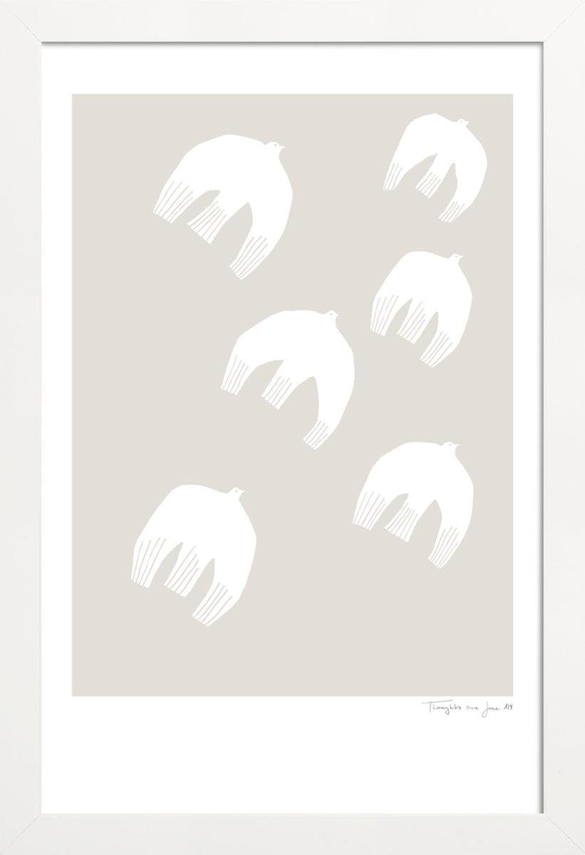 Juniqe Poster Poster mit Holzrahmen, typealive (1 St), Fine-Art-Print in Galeriequalität mit einem 1 cm breiten, weißen Rand | Poster