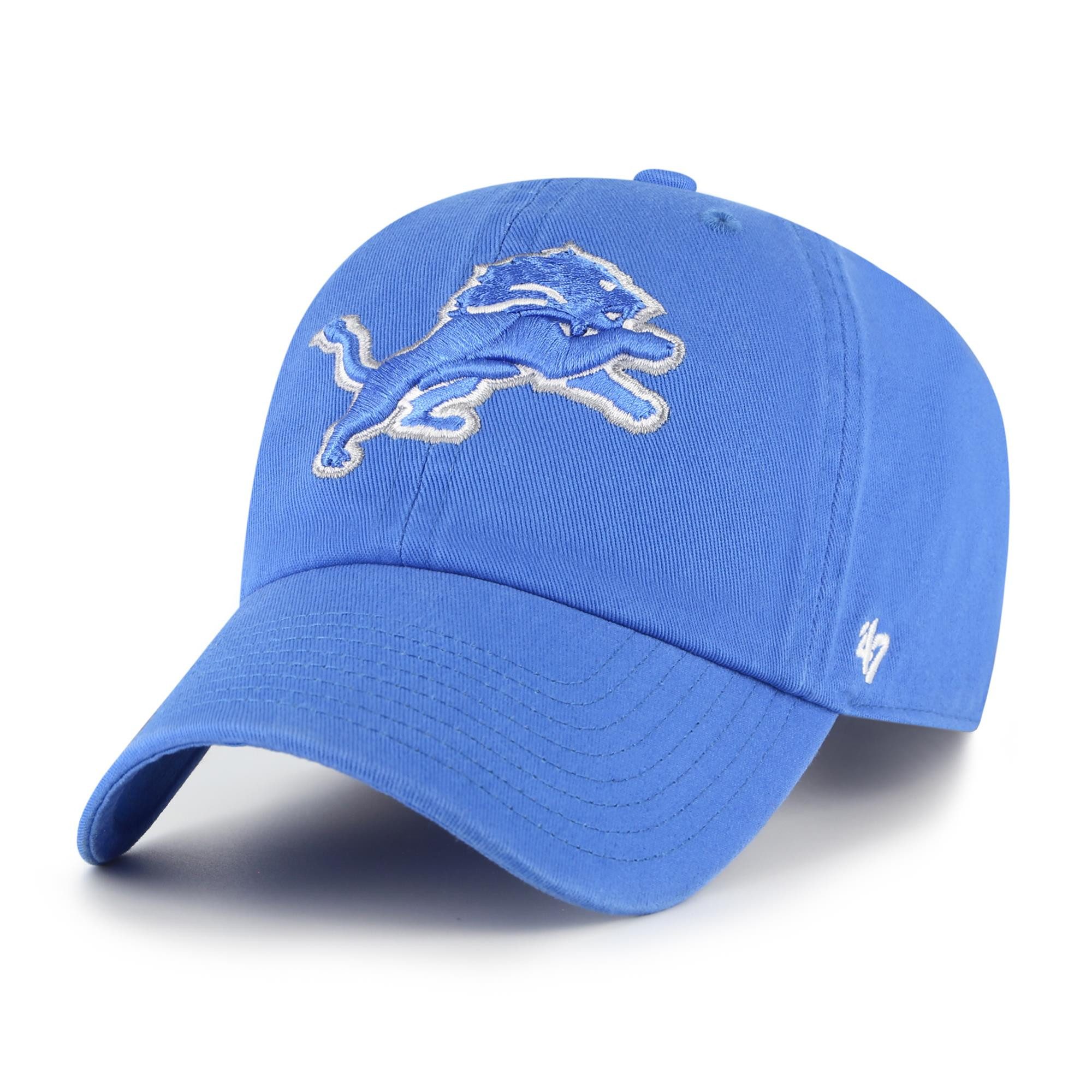 Baseball Cap '47 Brand NFL Cap Detroit Lions '47 CLEAN UP Blue Raz