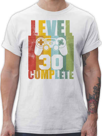 Shirtracer T-Shirt Level 30 complete Vintage 30. Geburtstag