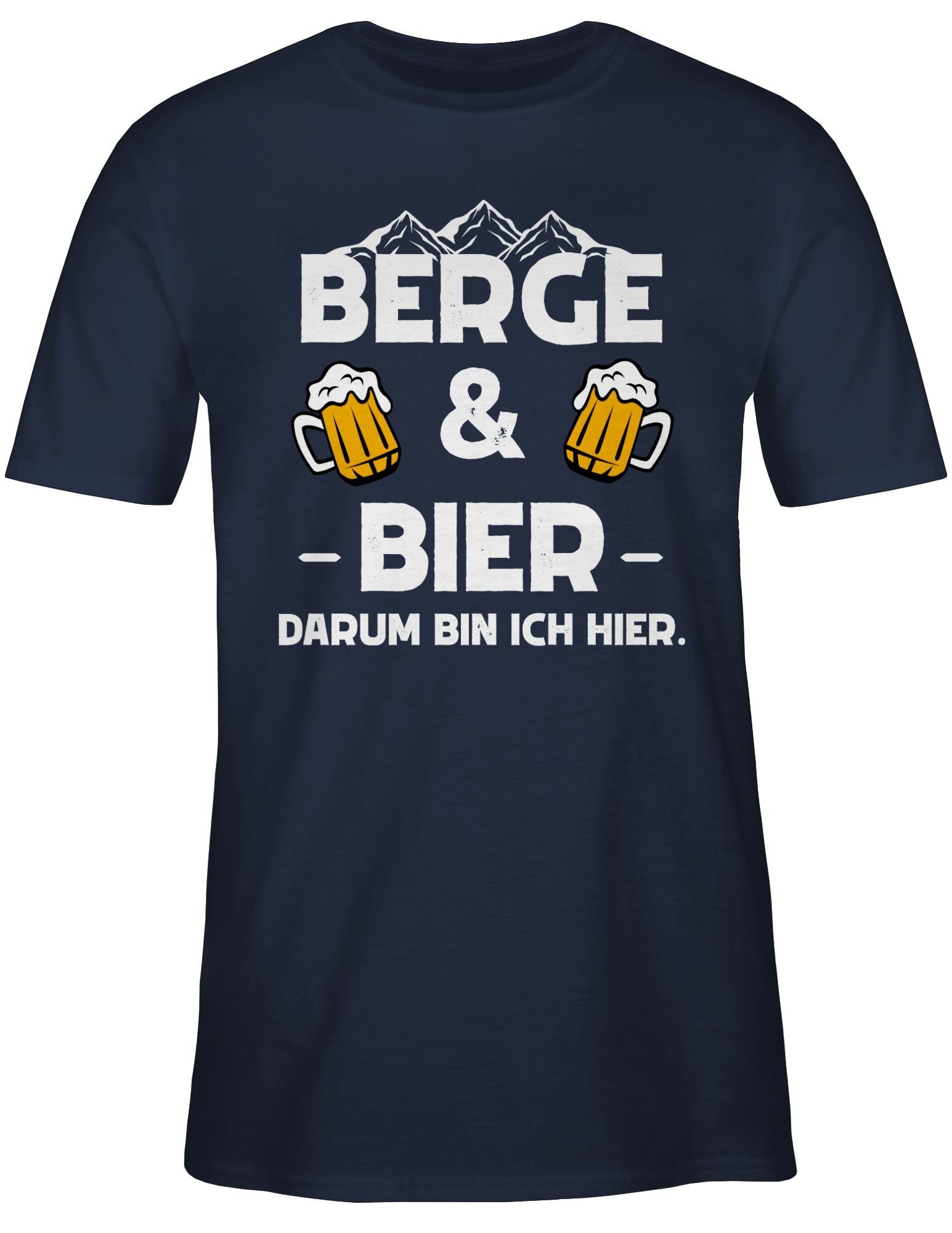 T-Shirt Shirtracer Berge Navy 3 Ski Apres Blau Bier Party und