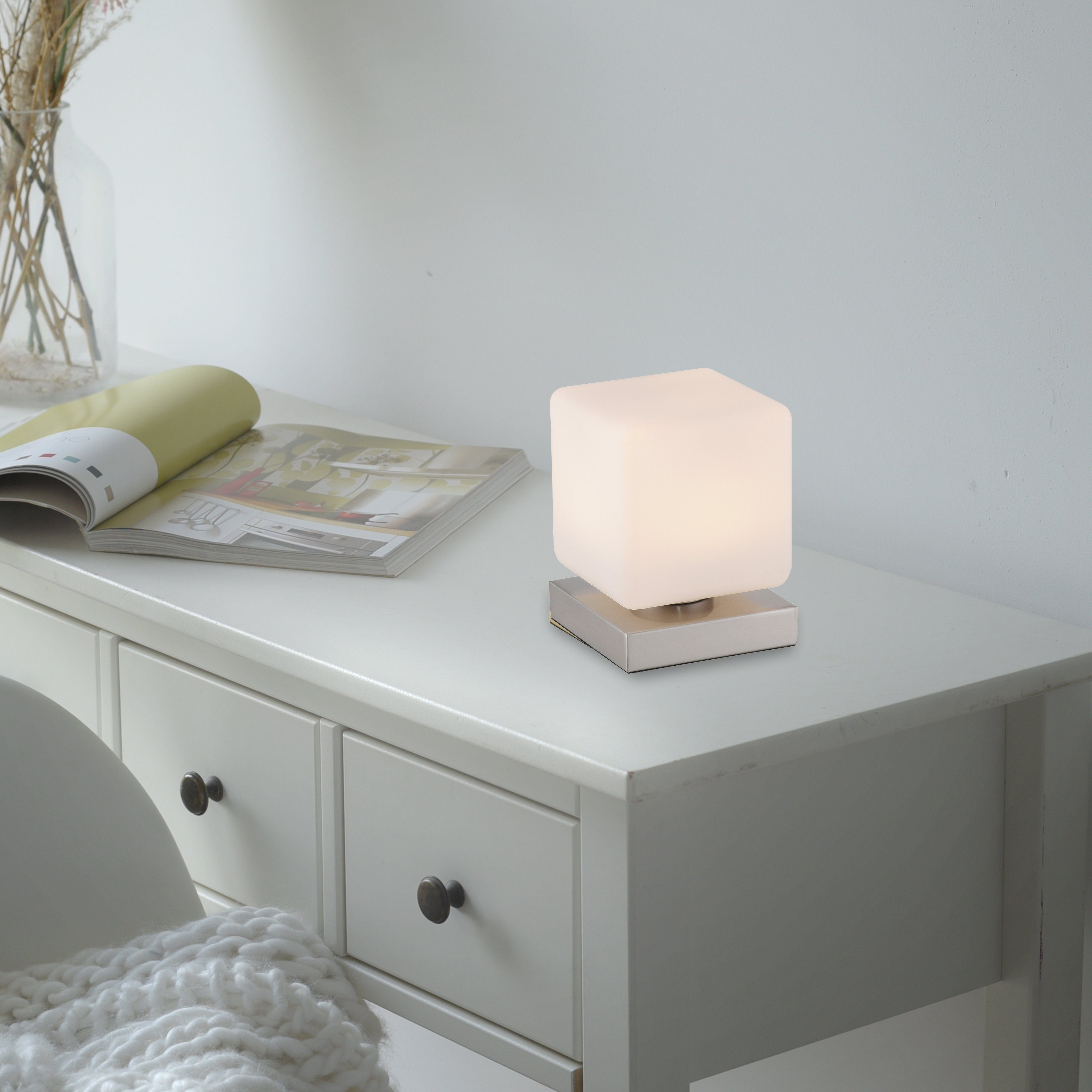 Paul Neuhaus Tischleuchte DADOA, LED fest integriert, Warmweiß, LED, dimmba günstig online kaufen