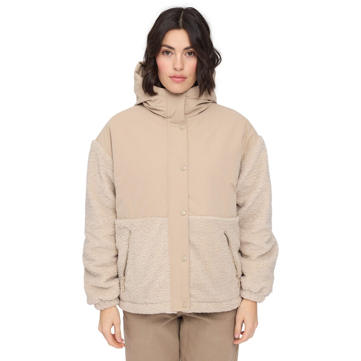 MAZINE Funktionsparka Mazine Fabric Blocking Jacket - Damen Fleecejacke günstig online kaufen