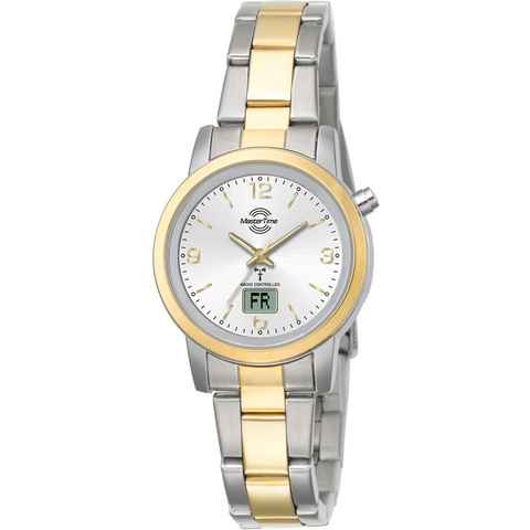 MASTER TIME Funkuhr MTLA-10305-12M, Armbanduhr, Quarzuhr, Damenuhr, Datum,Langzeitbatterie