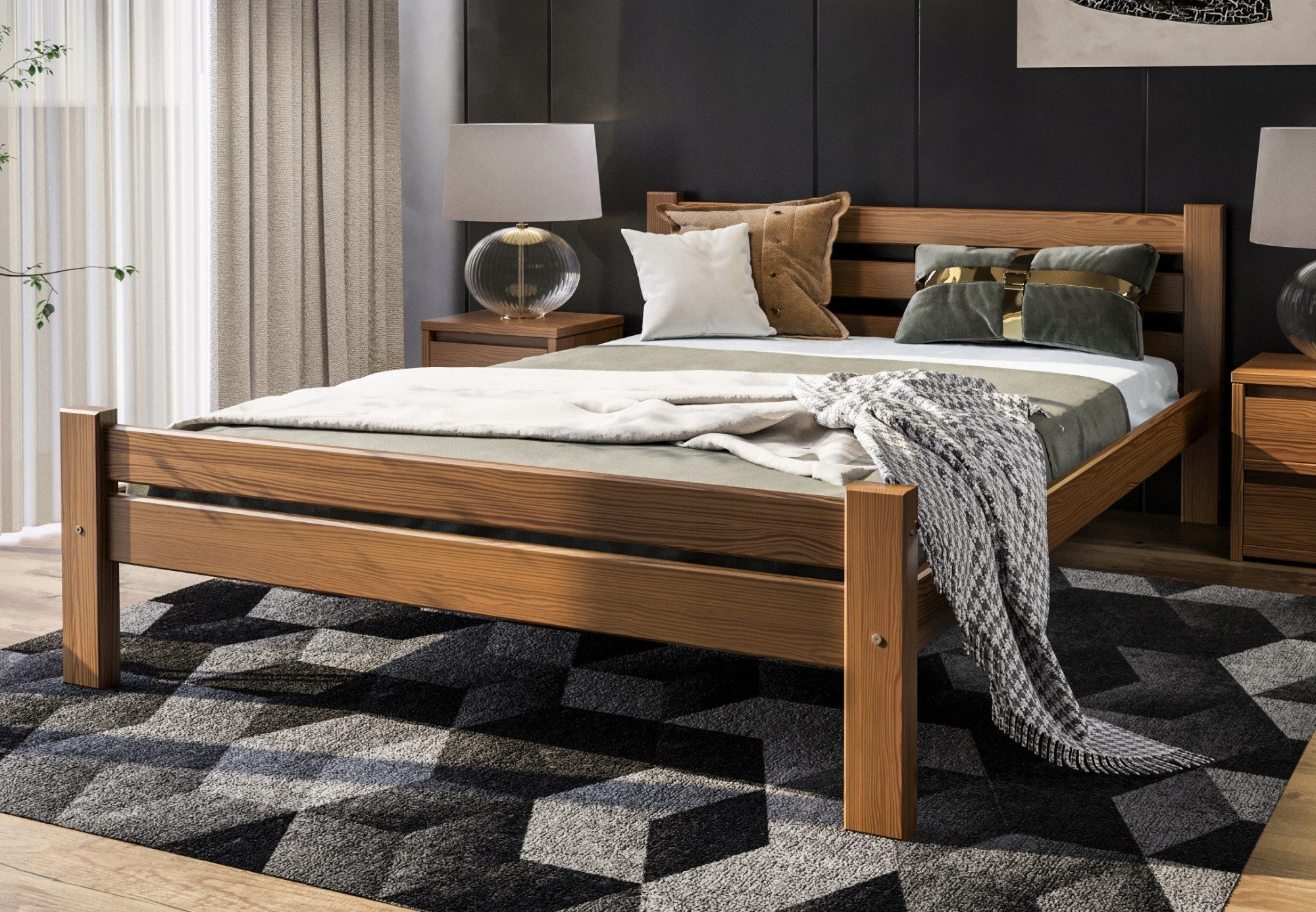 Home Collective Bettgestell Massivholzbett, Einzelbett mit günstig online kaufen