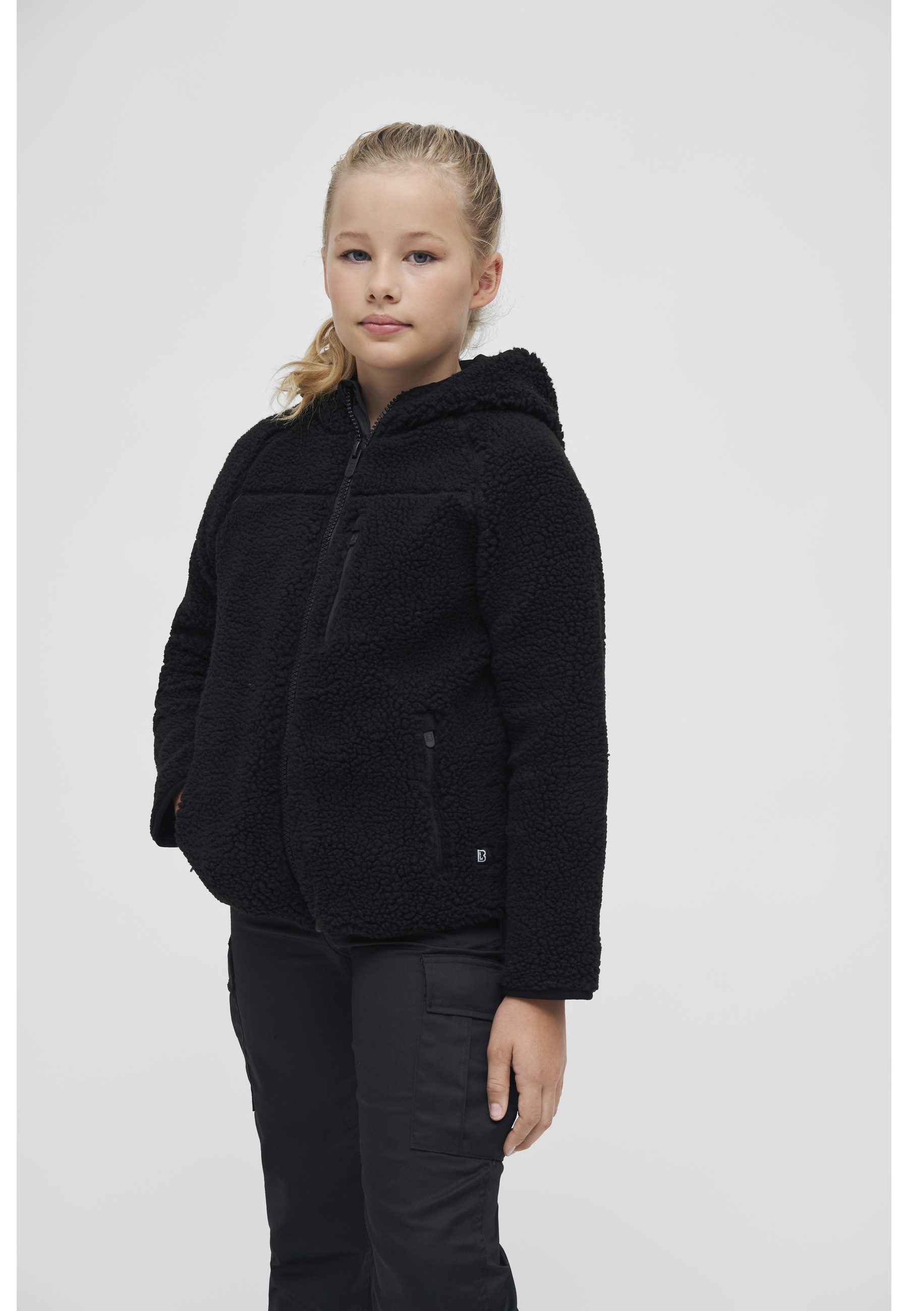Brandit Allwetterjacke Brandit Damen Kids Teddyfleecejacket Hood (1-St)