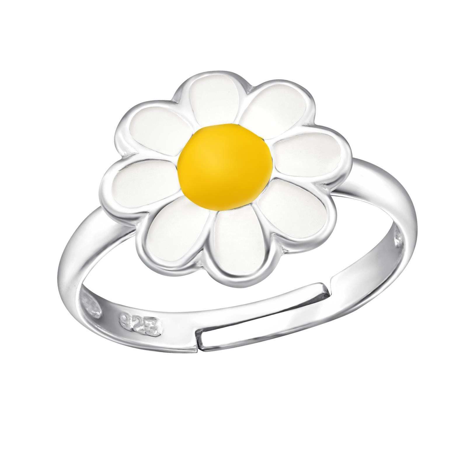 Monkimau Silberring Blume Kinder Ring 925 Silber Geschenk - Größe 4 Geschenk