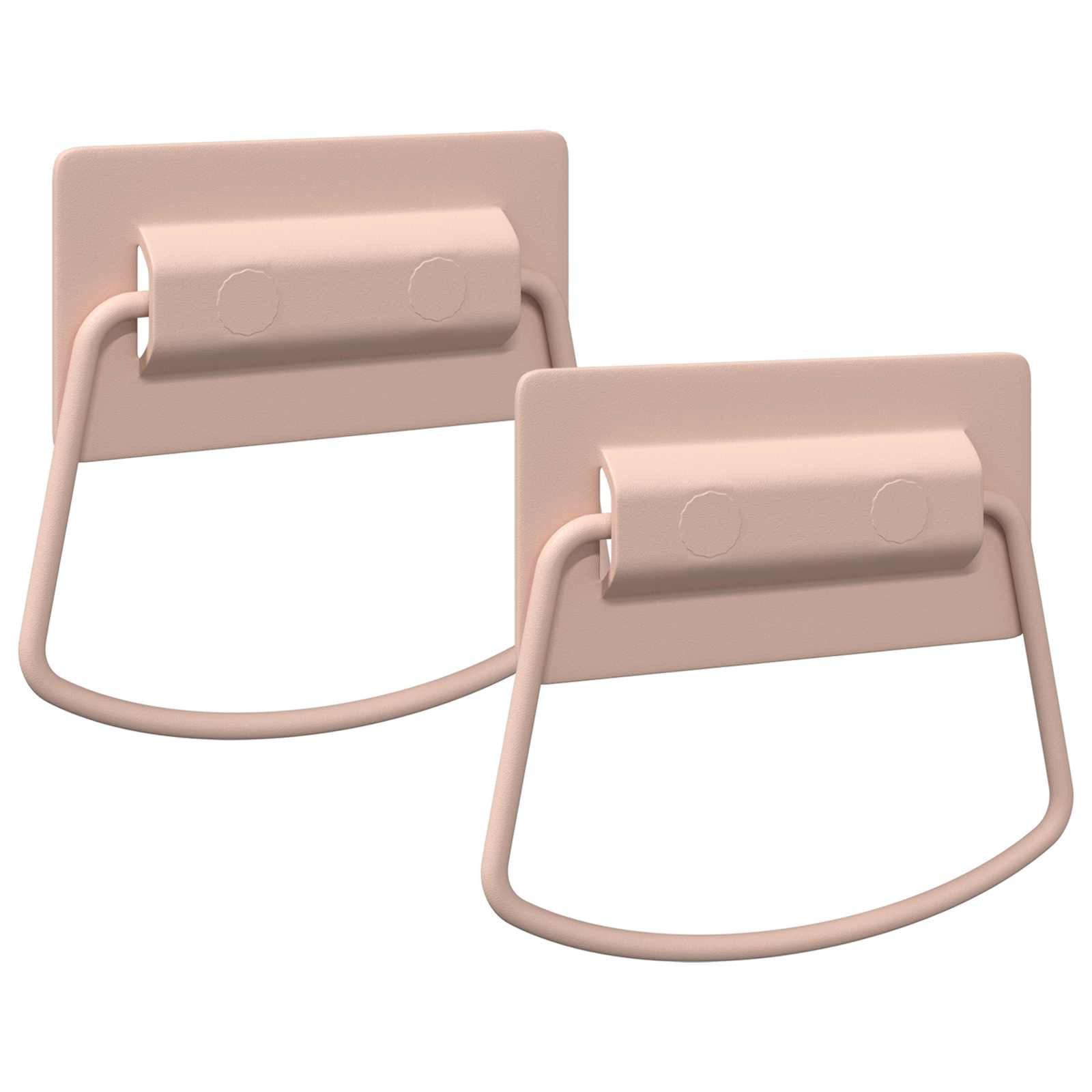 vidaXL Möbelgriff 85 x 45 mm Möbelgriffe Schrankgriffe 2 stk Rosa 85x45 mm Metall