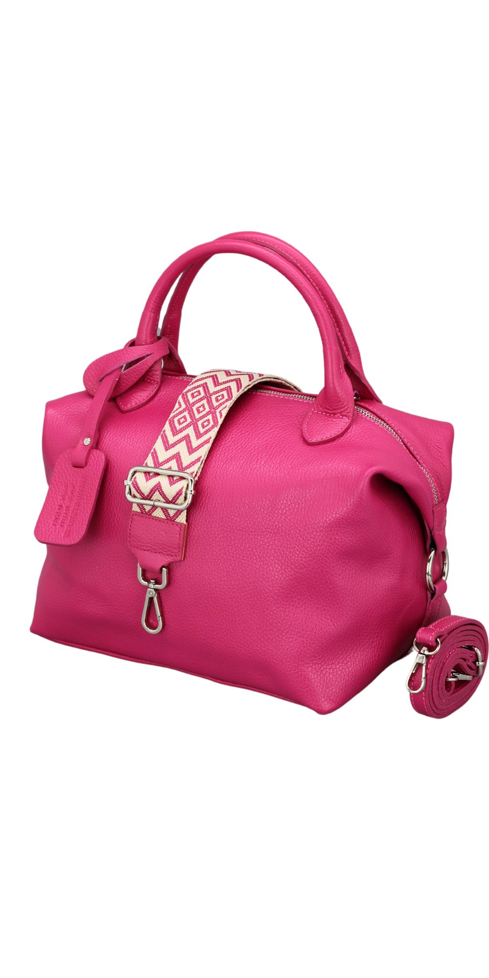 Schultertasche BIANCA Umhängetasche für Damen, Schultertasche Handtasche Echtleder