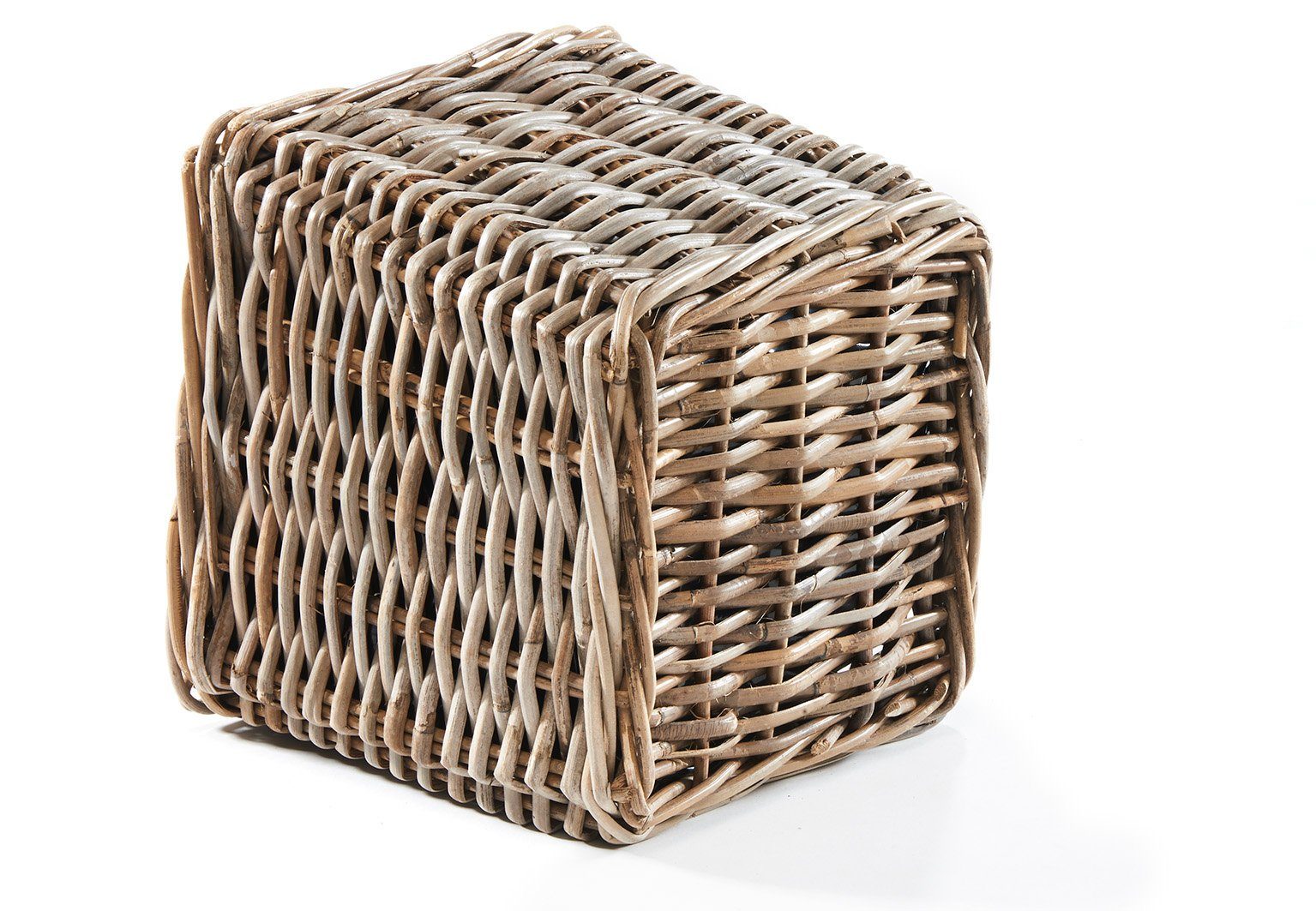 Kobolo Pflanzkübel Pflanzkorb Rattan eckig mit Folie ausgeschlagen (2 Größen)