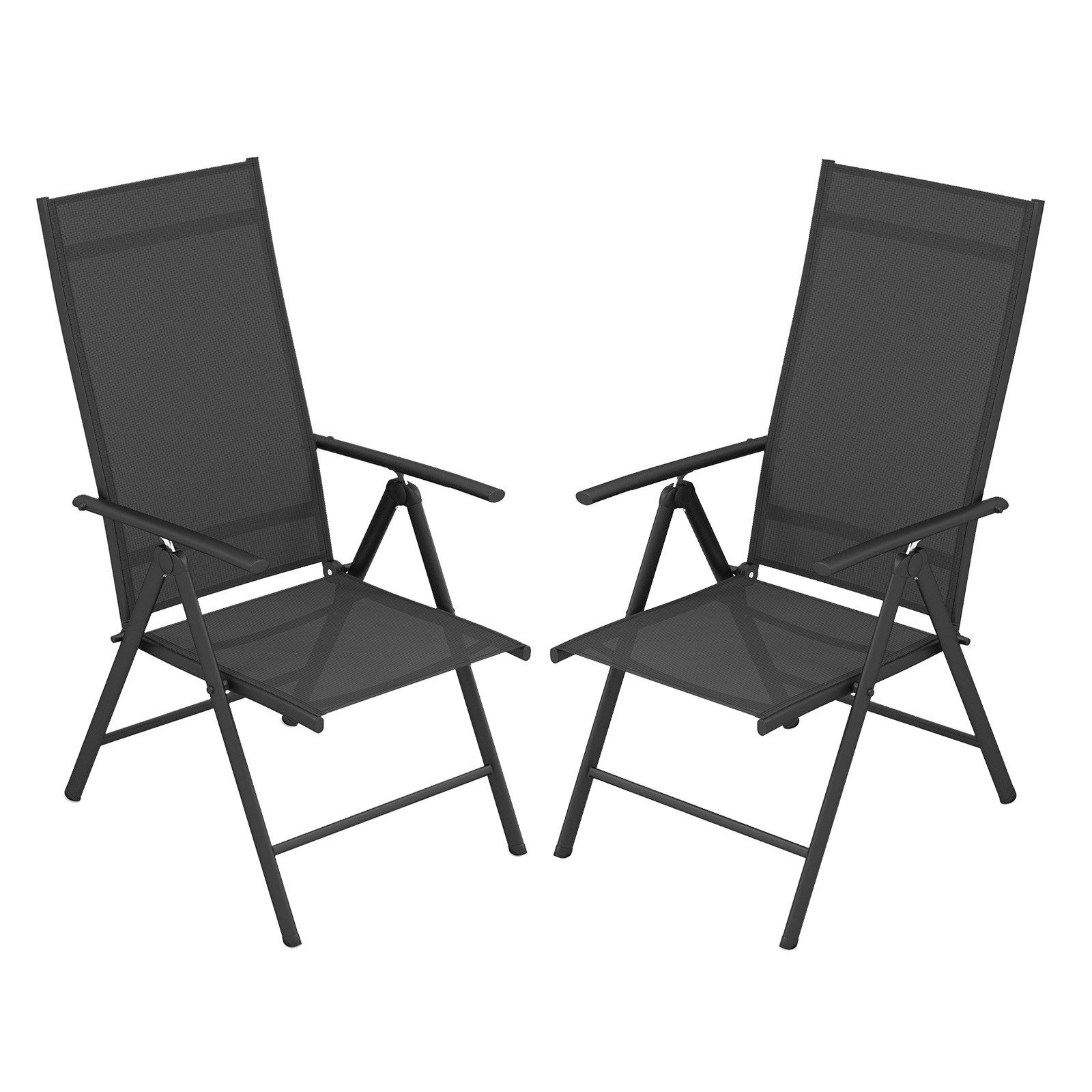 COSTWAY Gartenstuhl (2 St), Klappstuhl, Hochlehner, günstig online kaufen