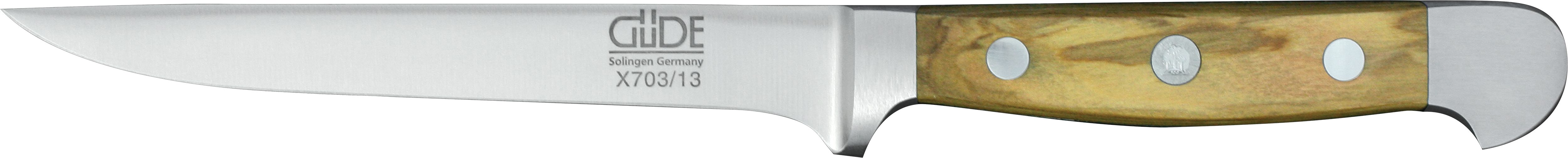 Güde Messer Solingen Ausbeinmesser Güde Alpha Ausbeinmesser 13cm Olivenholz