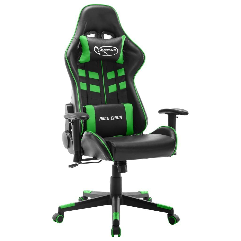 vidaXL Gaming-Stuhl Gaming-Stuhl Schwarz und Grün Kunstleder (1 St) Schwarz und grün | Schwarz und grün | Stühle