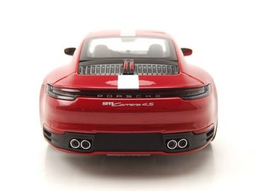 Minichamps Modellauto Porsche 911 Carrera 4S 2019 rot Modellauto 1:18 Minichamps, Maßstab 1:18