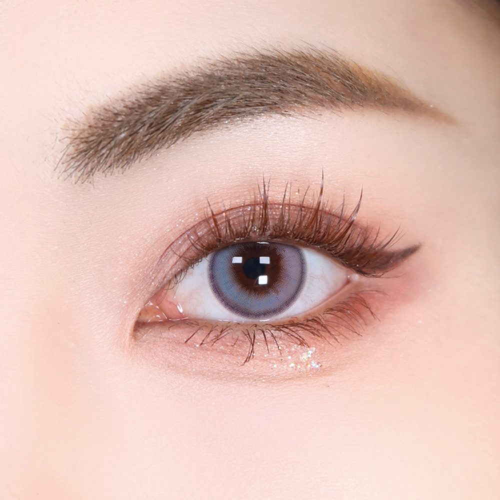 KokoLenses Jahreslinsen Farbige Kontaktlinsen Blau deckend weiche Augen Linsen ohne Sehstärke, Wunderschöne Blaue Jahreslinsen natürliche Kontaktlinsen Damen Herren