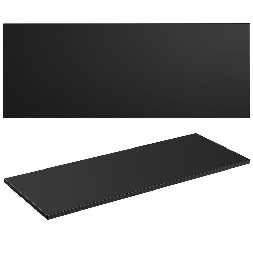 Lomadox Waschtischplatte ADELAIDE-56-BLACK, 120cm in matt schwarz, B/H/T ca. 120,6/2,2/46,5 cm