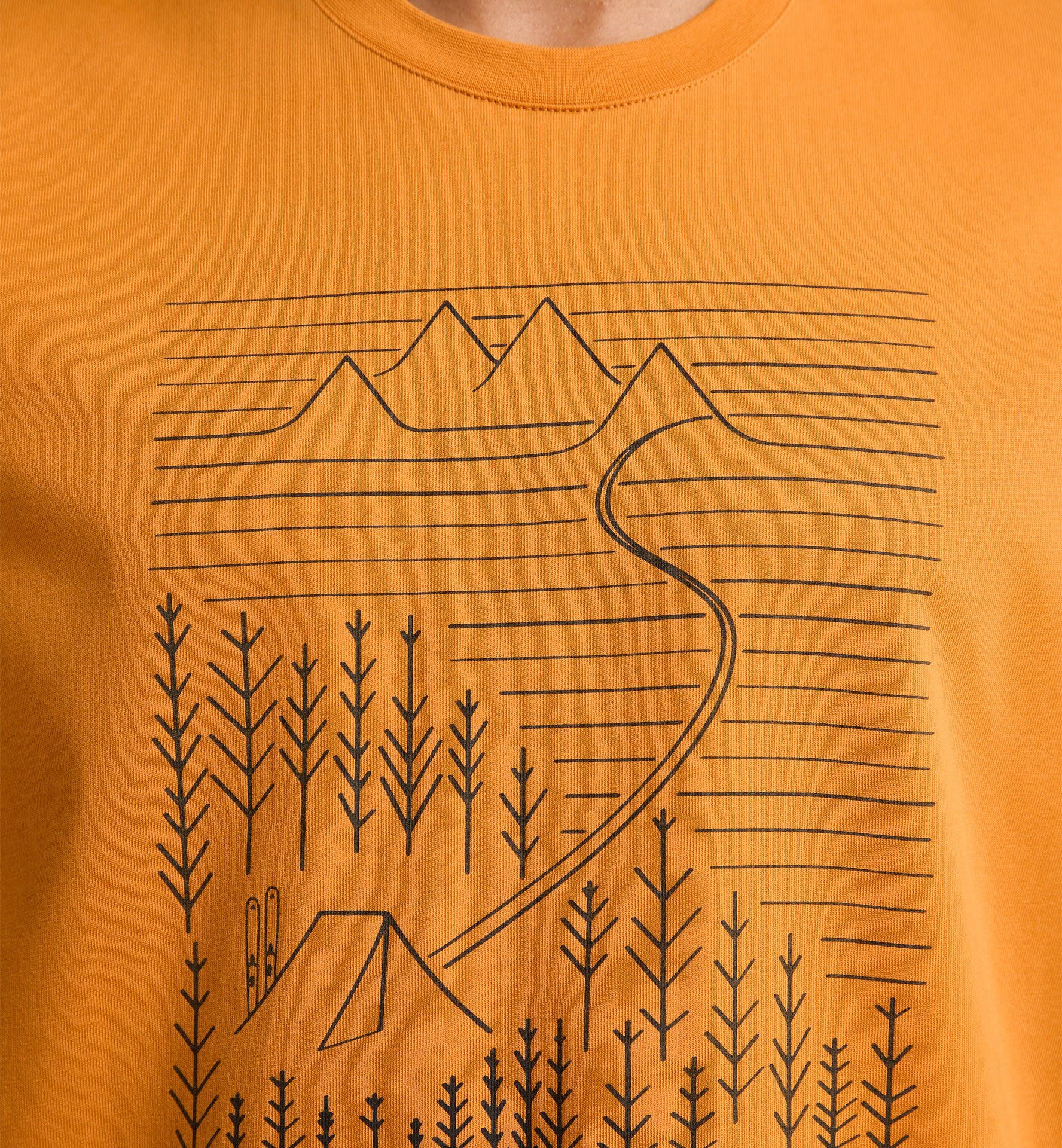 Kurzarm-Shirt Haglöfs Tee Desert M Camp Yellow Herren Haglöfs T-Shirt