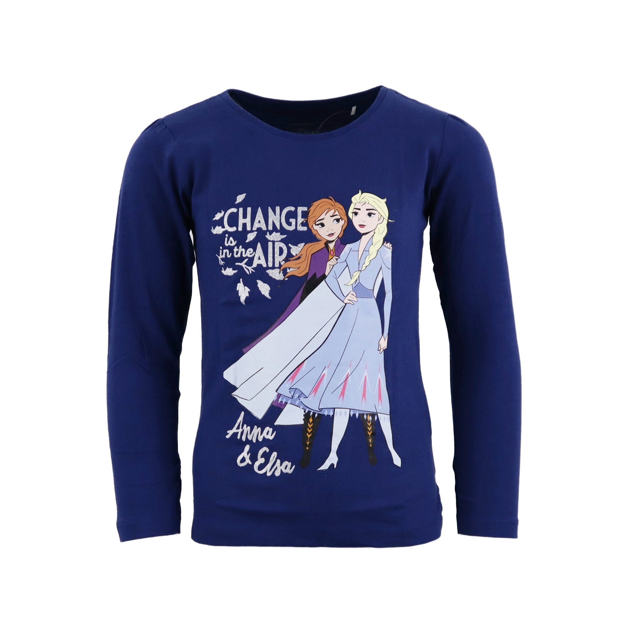 Disney Princess Langarmshirt Sweatshirt für Mädchen 3 Motive und 4 Farben 