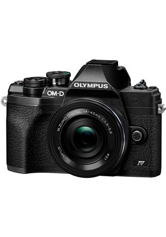 Olympus E-M10 Mark IV Sisteminis fotoaparatas (M.Zuiko Digital ED 14‑42mm F35-56 EZ Sisteminis fotoaparatas 203 MP BLUETOOTH® belaidžio ryšio technologija WLAN (WiFi) +BLS-50 F-5AC USB-AC adapteris USB laikmena cable Shoulder Strap)
