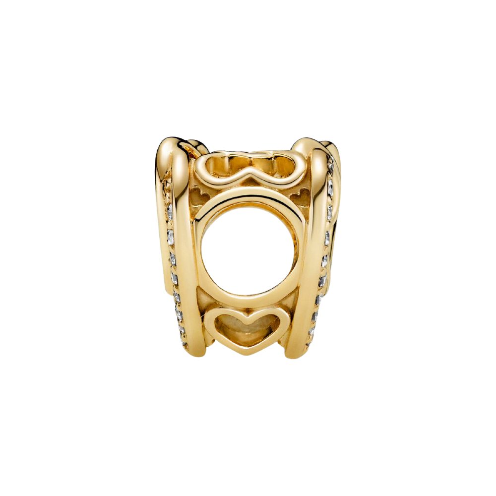 Pandora Charm Herz SHINE-769270C01, Herz, Liebe, Zirkonia, Vergoldet